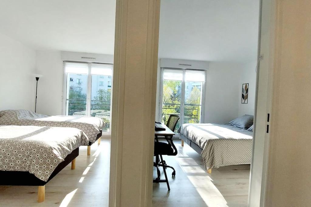 Cosy Home 2, 2 Chambres, 6 Personnes, 3 Min Gare, Parking Cergy Exterior foto